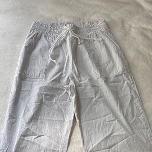 LOFT cream/gray casual Pants size small
